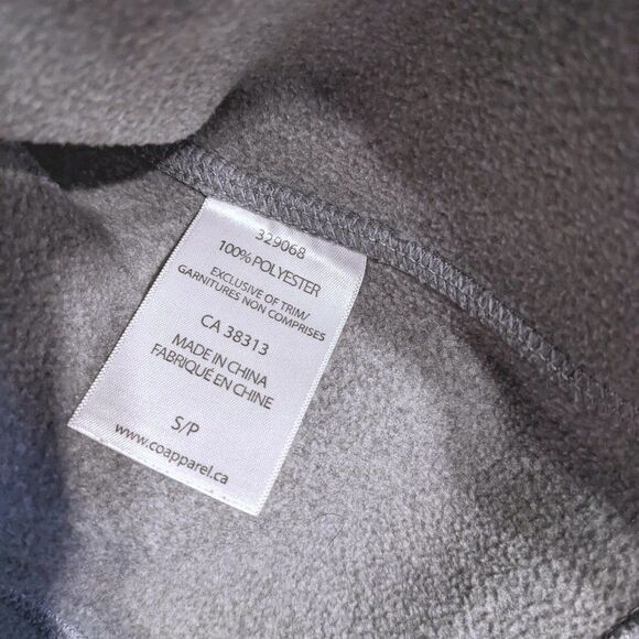 Cloudveil grey fleece lined zip up hoodie Small @F - Picture 8 of 13